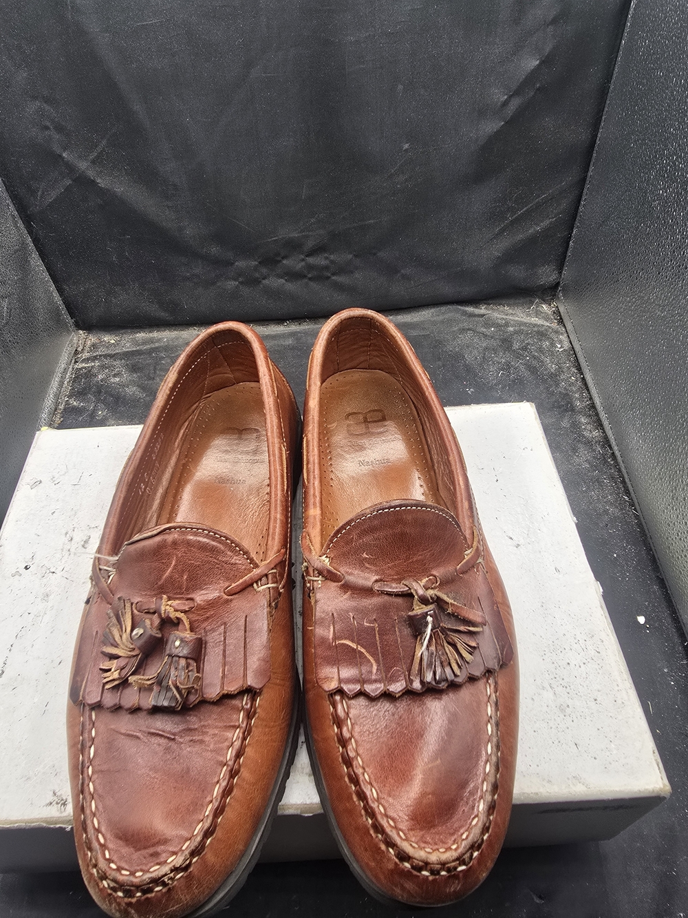 Allen Edmonds Chestnut Brown Leather Tassel Loafers